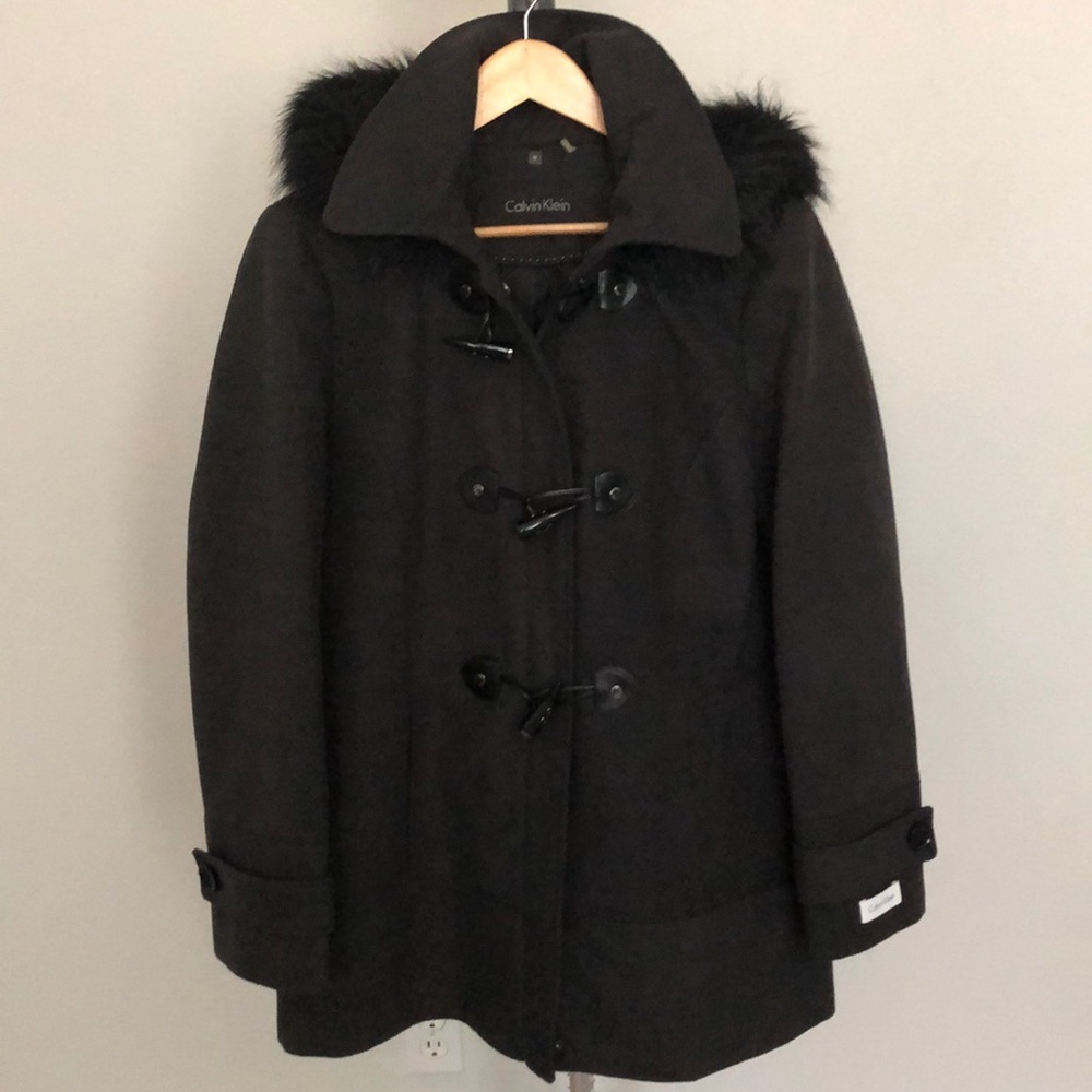 Never worn Calvin Klein Peacoat Jacket